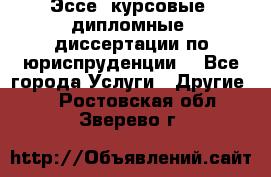 Эссе, курсовые, дипломные, диссертации по юриспруденции! - Все города Услуги » Другие   . Ростовская обл.,Зверево г.